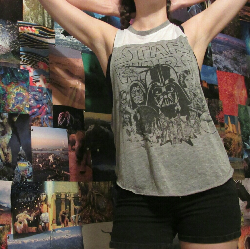 2/$15 Sleeveless Star Wars top